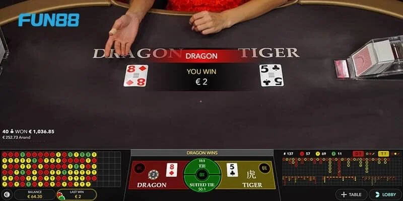 Luật chơi Rồng Hổ và cách tính điểm cực đơn giản.